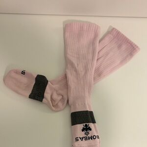 Bombas Pink Crew Socks